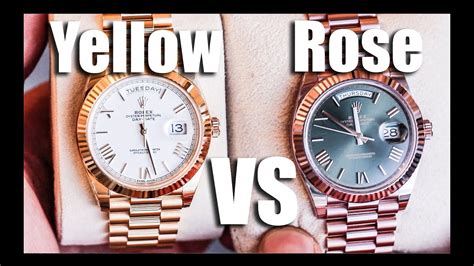 choosing a rolex dial rose|Yellow gold vs everose gold .